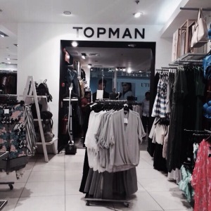 Too shy to take a photo of Topshop signage, so hello Topman!